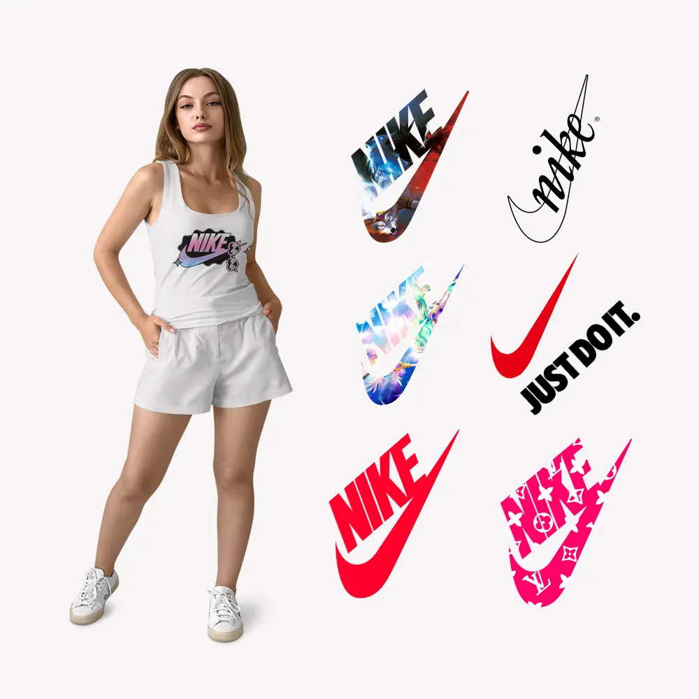 Fashion Design Stickers Transfer Vinyl bags Tags Heat Transfers For T-Shirts Sticker Bags Hats Vinyl Iron On Decals Sticker