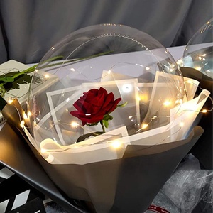 Décoration d'<span class=keywords><strong>anniversaire</strong></span> et de mariage 2026, boîte à amour, décoration pour femmes, idée cadeau pour la Saint-Valentin, ballon transparent à LED Bobo, Saint-Valentin - Product Image 5