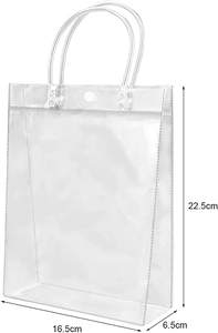 방수 명확한 아름다움 여행 <span class=keywords><strong>Pvc</strong></span> 휴대용 선물 가방 웨딩 선물 가방 재사용 가능한 사용자 정의 로고 투명 - Product Image 3