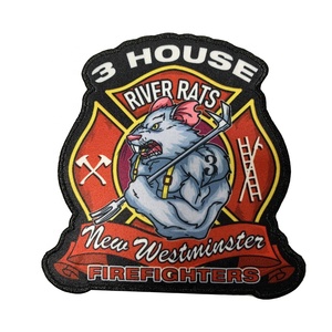 Écusson personnalisé sublimé pour pompiers, thermocollant, auto-adhésif, à scratch, pour les services d'incendie Uniforme - Product Image 2