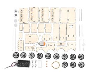 <span class=keywords><strong>Train</strong></span> électrique, Kits de modèles 3D pour enfants, assemblage de jouets de tige en <span class=keywords><strong>bois</strong></span>, basiques simples, cadeau éducatif, jouet d'expérimentation de bricolage créatif drôle - Product Image 3