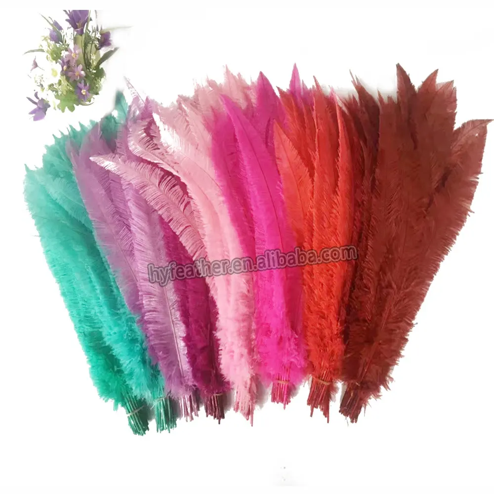 NO.8 Wholesale Hot Pink Ostrich Feather the 20/22 inch Ostrich Nandu Feathers ostrich feathers wholesale
