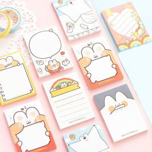 Ensemble de notes autocollantes personnalisées, mignonnes et tendance, découpées en 3D, formes amusantes, notes autocollantes mignonnes, personnalisables - Product Image 1