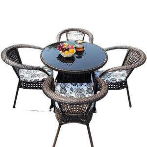 <span class=keywords><strong>Set</strong></span> da Esterno in Stile Cinese Moderno con Tavolo in Plastica <span class=keywords><strong>e</strong></span> Tre Sedie con <span class=keywords><strong>Tavolino</strong></span> da Tè per Balcone, Cortile <span class=keywords><strong>e</strong></span> Terrazza - Product Image 5