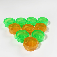 1ml 3ml 5ml 10ml Bocaux à couvercle rabattable en plastique transparents personnalisés avec couvercles à charnière pour voyage