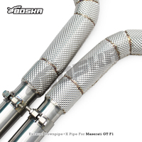 Tubo de Escape Trasero Personalizado para Maserati Gran Turismo/GT 4.2L/4.7L 2008-2023, Acero Inoxidable Boska con Acabado Pulido de 1.5mm