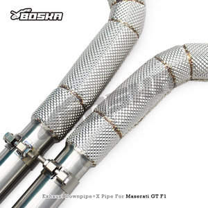 Tubo de Escape Personalizado para Maserati Gran Turismo/GT 4.2L/4.7L 2008-2023, Tubo Recto de Acero Inoxidable Boska con Tubo Intermedio en X - Product Image 4