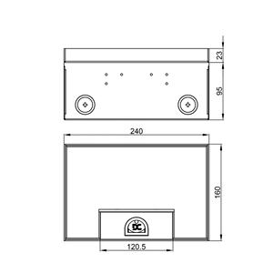 Caja para Piso Elevado o Enrasado con Tomas de Corriente y Puerto de Datos RJ45, Combinación para Empotrar en Alfombra - Product Image 5