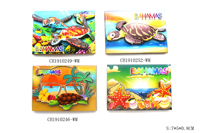 Spanische Inseln Gran Canaria/Fuerte ventura/Teneriffa/Lanza rote 3d hölzerne Reise Souvenir Kühlschrank Magnete