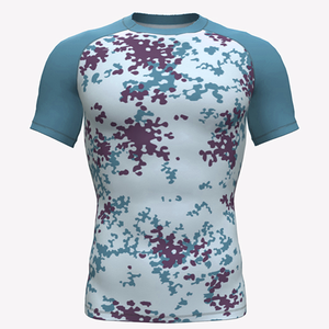 เสื้อแรชการ์ดแขนยาว UPF 50+ ป้องกันรังสียูวี ชุดว่ายน้ำสำหรับผู้ชาย เสื้อแรชการ์ดแบบกำหนดเอง เสื้อสำหรับเล่นเซิร์ฟ แห้งเร็ว ชุดว่ายน้ำชายหาด ออกแบบ OEM - Product Image 5