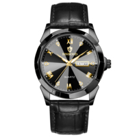 Jam Tangan Kulit Asli Pria BINBOND B4121, Dial Mewah, Tahan Air