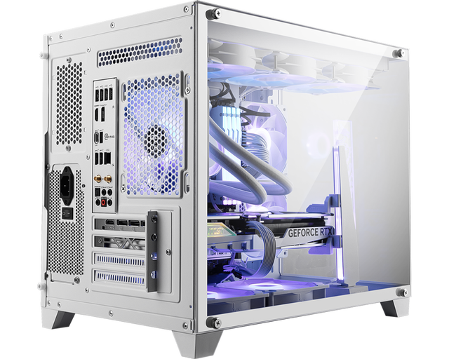 MS1 PAG PANO M100L Bunker 360 Cold Position Sea View Room M-ATX Motherboard Computer Game Console Glass Side Transparent PC CASE
