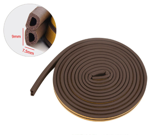 Produits Tendances : Bande d'Étanchéité Auto-Adhésive en Mousse EPDM pour Isolation Phonique des Fenêtres, 5 Mètres, Coupable pour Portes Métalliques - Product Image 3