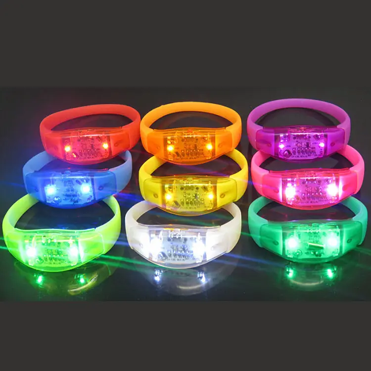 Montre gelang led peralatan dekorasi acara lampu led RGB berkedip pengendali jarak jauh 33 tombol gelang led