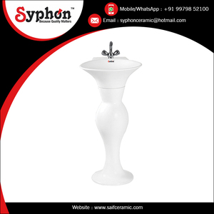 best seller in Ceramic Designer One Piece Wash <b>Basin</b> Pedestal at Factory Price - Product Image 2