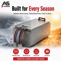 Batería de Litio LiFePO4 Ansen AS48120 48V 120Ah 5760Wh de Ciclo Profundo para Triciclo Eléctrico con Pantalla LCD para Carga y Pasajeros