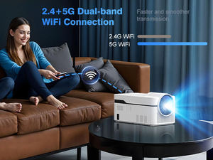โปรเจคเตอร์ Magcubic HY450NTV <span class=keywords><strong>Chromecast</strong></span> ในตัว โปรเจคเตอร์สตรีมมิ่ง Google สำหรับบ้าน ธุรกิจ ภายนอกอาคาร สมาร์ท ได้รับอนุญาตจาก Google - Product Image 3