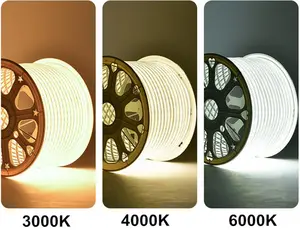 Ánh sáng ban ngày siêu sáng ấm trắng 3000K 4000K 6000K AC230V 240V 50Hz cuttable 50m 100m LED dải ánh sáng