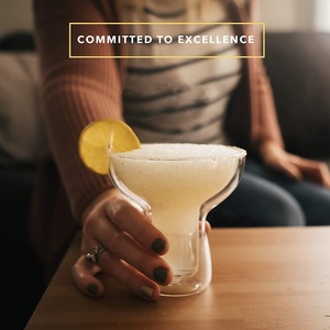 Vasos de vidrio con doble pared, Copas de <span class=keywords><strong>Margarita</strong></span> aislantes de 12 onzas, de pared única, creativa, para cóctel, Bar - Product Image 3