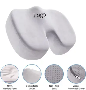 Contoured Posture Corrector Car Wheelchair Computer And Desk Chair Office Chair Car Firm Coccyx Pad Memory Foam Seat Cushion