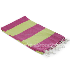 Serviette Double Peshtemal 100% Coton, 100x180cm PEST106-PINK ORANGE Rainbow Collection Turkiye - Product Image 5