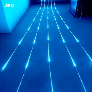 JEV Lumière de corde Led à eau qui coule SMD2835 High CRI 80 Slim Width 10mm 24v 126leds/M Design décoratif Running Led Strip Lights