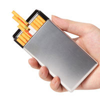 Boîte de rangement pour tabac Erliao, étui à cigarettes en métal personnalisé avec logo pour cigarettes fines
