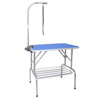 Table de toilettage pliable pour grands chiens, station de toilettage multifonctionnelle pour animaux de compagnie pour le bain et le séchage