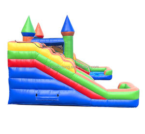 <span class=keywords><strong>Château</strong></span> <span class=keywords><strong>gonflable</strong></span> commercial enfants maison de rebond Double toboggan Combo <span class=keywords><strong>château</strong></span> sautant trampolines avec ventilateur pour location de fête - Product Image 4