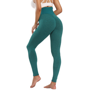 Leggings de Yoga amincissants pour femmes, à la mode, sans couture, taille haute, soutien-gorge - Product Image 3