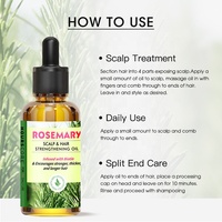Sérum nourrissant 100% naturel et biologique pour la croissance des cheveux, huile essentielle de romarin, marque privée