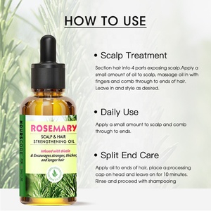 Sérum nourrissant 100% naturel et biologique pour <span class=keywords><strong>la</strong></span> croissance <span class=keywords><strong>des</strong></span> <span class=keywords><strong>cheveux</strong></span>, <span class=keywords><strong>huile</strong></span> essentielle de romarin, marque privée - Product Image 5