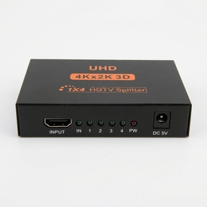 Répartiteur HDTV 3D <span class=keywords><strong>4K</strong></span> <span class=keywords><strong>Ultra</strong></span> <span class=keywords><strong>HD</strong></span> de haute qualité 1 entrée 4 sorties pour projecteur, moniteur, <span class=keywords><strong>lecteur</strong></span> DVD et <span class=keywords><strong>lecteur</strong></span> <span class=keywords><strong>Blu</strong></span>-<span class=keywords><strong>ray</strong></span> - Product Image 4