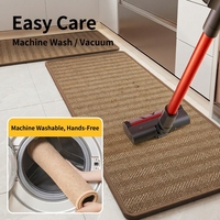 Wholesale Linen Kitchen Runner Mat Water Absorbent Anti Slip Floor Rug Easy to Clean Home Carpet