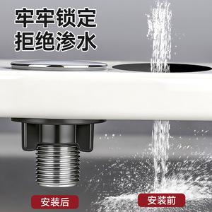 Thickened Abs <b>Sink</b> <b>Plug</b> Universal Decorative Sealing Cover For Kitchen <b>Sinks</b> One Hole Drop In Installation - Product Image 1