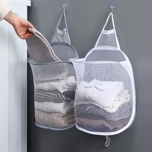 Haute qualité pas cher prix maille sac de rangement maille panier à linge vêtements panier stockage