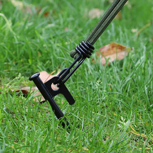 Piquets de tente en métal épaissi 10 mm 20-30 cm avec maillet et corde pour le camping et l'extérieur - Product Image 2