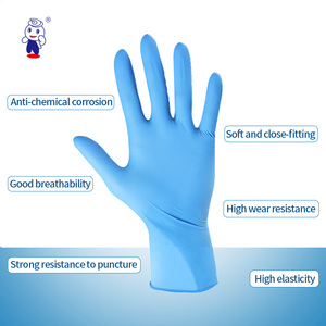 <span class=keywords><strong>Gants</strong></span> jetables en nitrile d'examen médical gratuits de poudre de nettoyage des aliments dentaires non stériles de haute qualité - Product Image 3
