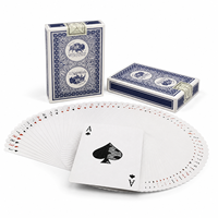 Cartes à Jouer de Poker ChenSheng Personnalisées de Qualité Supérieure, Noyau Bleu, Papier 350 g/m², 54 Cartes, Écologiques, Durables, Personnalisables pour la Famille