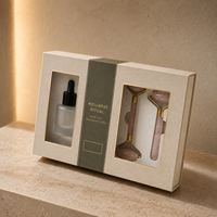 Coffret cadeau d'huiles essentielles pour massage Lionwrapack, coffret bien-être pour hôtel, emballage avec fenêtre, style livre magnétique cosmétique