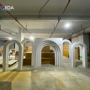 Arche de mariage moderne en acrylique blanc, décoration intérieure et extérieure, accessoires de toile de fond pour mariage - Product Image 2