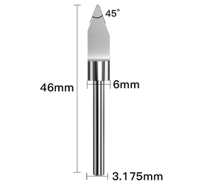 Couteau à découper en bois en alliage en forme de V avec bord chanfreiné, <span class=keywords><strong>fraise</strong></span> à graver à 90 degrés - Product Image 4