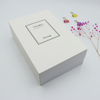 Cahier scolaire A5 personnalisé imprimé, pages lignées 100g, papier 300gsm, couverture souple blanche, 100 feuilles, pour cadeau