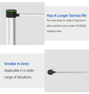 New Arrival OEM/ODM Arm Length Customizable Waist High Cylindrical Turnstile <b>Single</b> One Pole Road Gate Access Control Turnstiles - Product Image 3