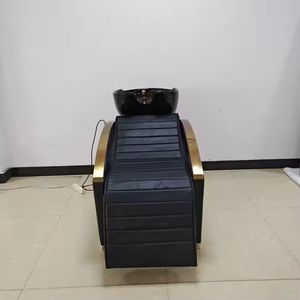Fauteuil de lavage électrique pour cheveux, lit de shampoing, station de lavage dorsale pour salon, poste de massage et de shampoing - Product Image 2