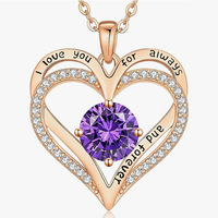 Colliers Cœur Tendance pour Femme – Parures de Colliers Cœur Épais avec Pendentifs Strass