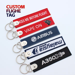 Portachiavi Jet Tag Personalizzato con LOGO, Ricamo e Sublimazione, Portachiavi Moto Intrecciato Bifacciale, Regalo Promozionale - Product Image 6