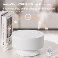 Humidificateur d'air ultrasonique portable 1,6 L avec lumière LED pour grande pièce, diffuseur d'arômes de bureau personnalisé