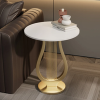 Nouvelle table minimaliste à bordure en forme d'harpe, table basse pour salon et maison
