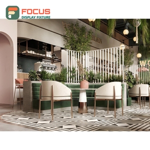 Mostrador de Servicio Independiente para Cafetería con Panel de Vidrio Templado, Zona para Tapas de Vasos y Condimentos, Mostrador de Caja para Cafetería - Product Image 3